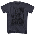 Terminator - Black & Blue - Short Sleeve - Heather - Adult - T-Shirt
