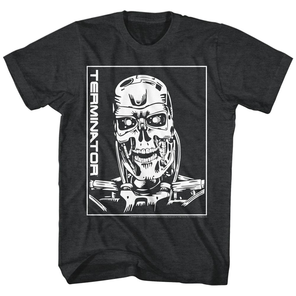 Terminator - Machine Skull - Short Sleeve - Heather - Adult - T-Shirt