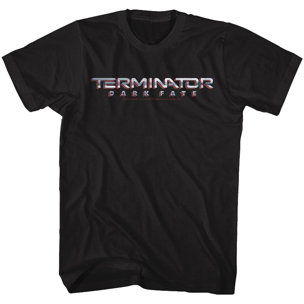 Terminator Dark Fate - Dark Fate Chrome Logo - Short Sleeve - Adult - T-Shirt