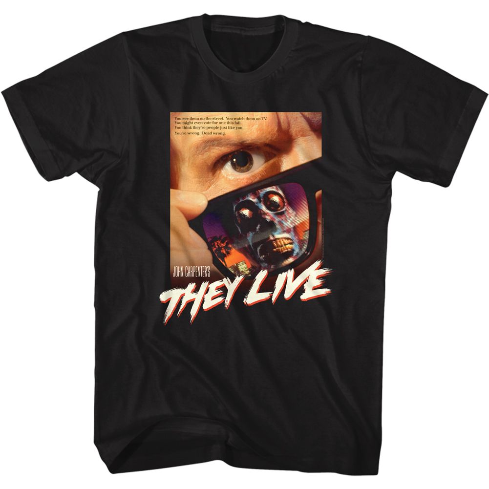 They Live - Poster - Short Sleeve - Adult - T-Shirt