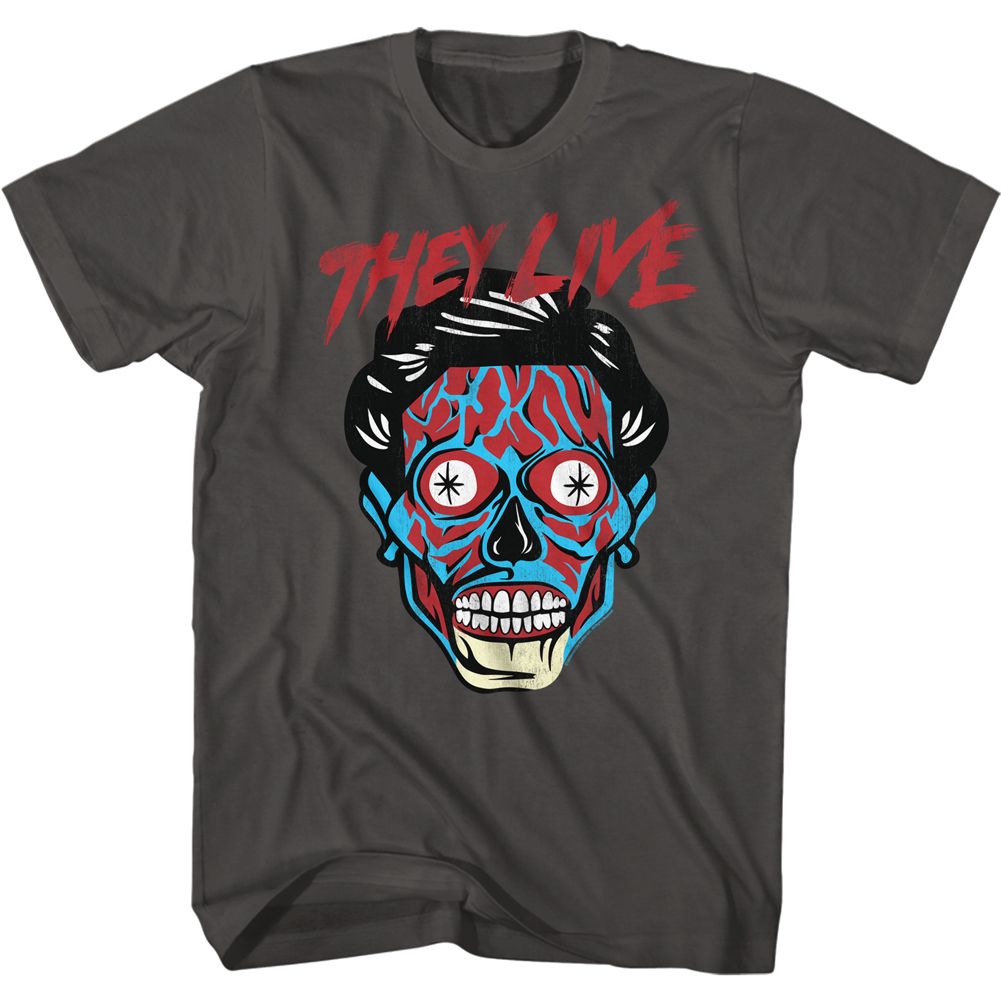 They Live - Alien Head - Short Sleeve - Adult - T-Shirt