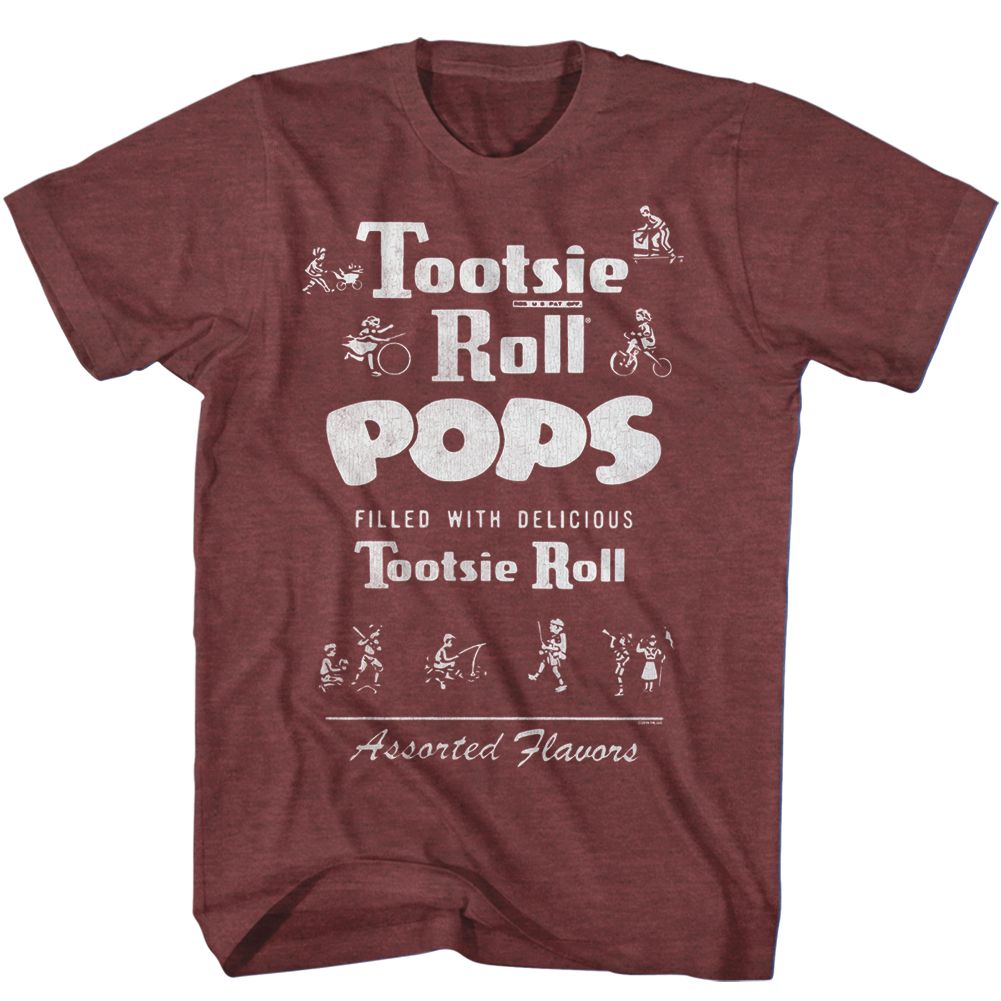 Tootsie Roll - Vintage - Short Sleeve - Heather - Adult - T-Shirt
