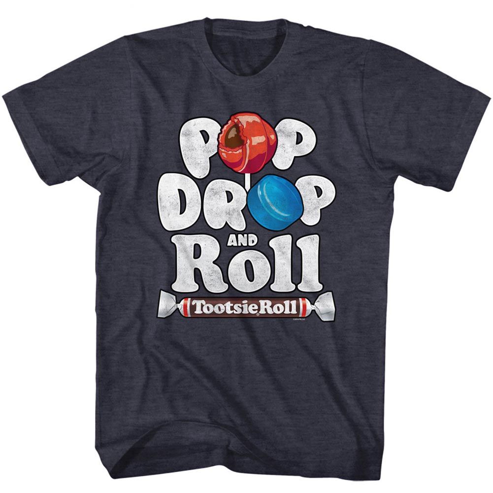 Tootsie Roll - Pop Drop & Roll - Short Sleeve - Heather - Adult - T-Shirt