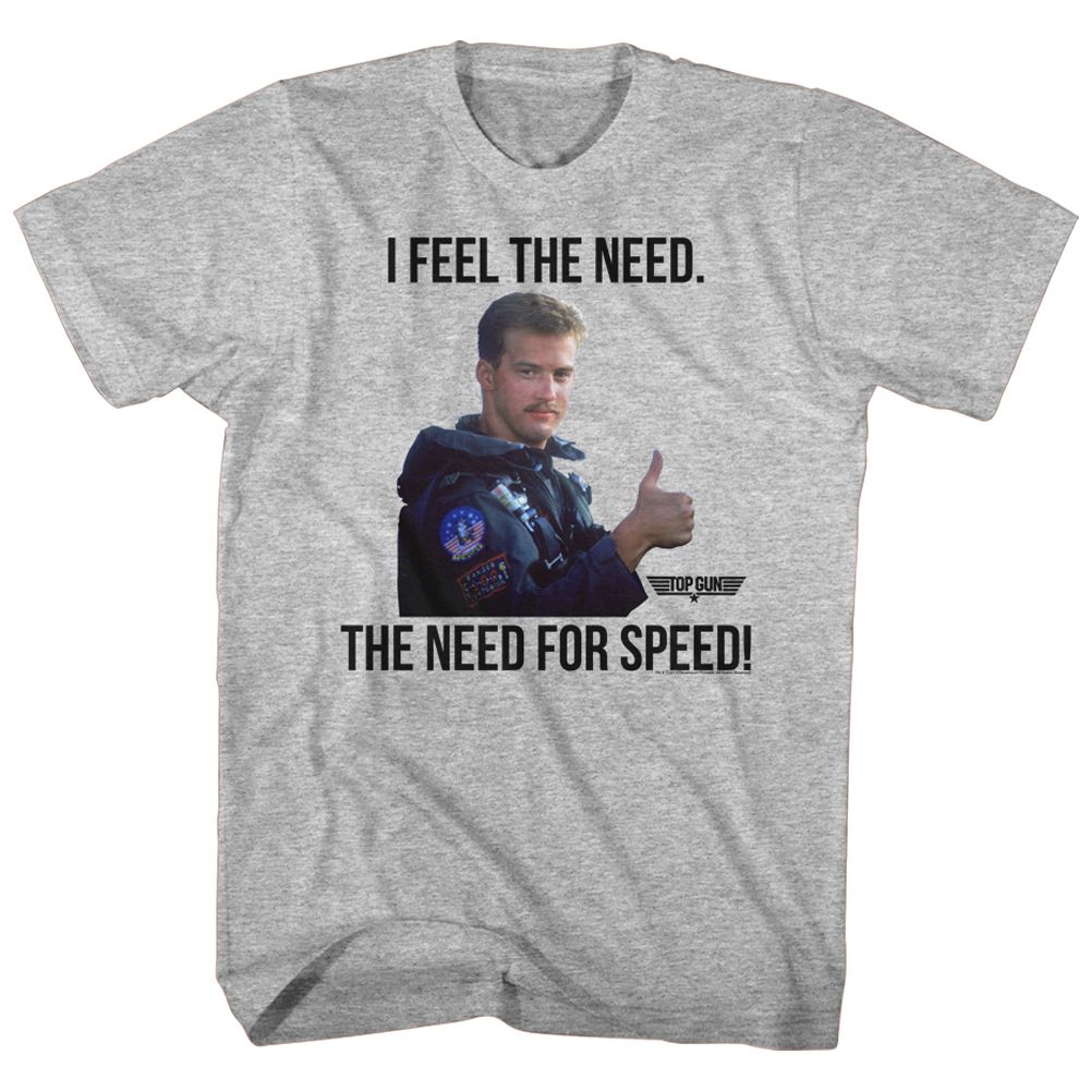 Top Gun - Feel The Need - Short Sleeve - Heather - Adult - T-Shirt