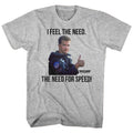 Top Gun - Feel The Need - Short Sleeve - Heather - Adult - T-Shirt