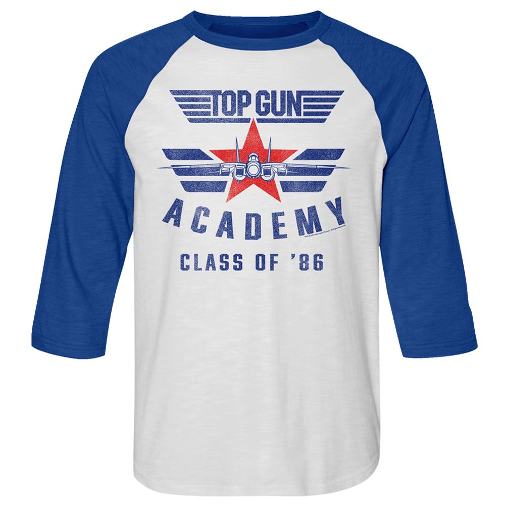 Top Gun - Academy 86 - 3/4 Sleeve - Heather - Adult - Raglan Shirt