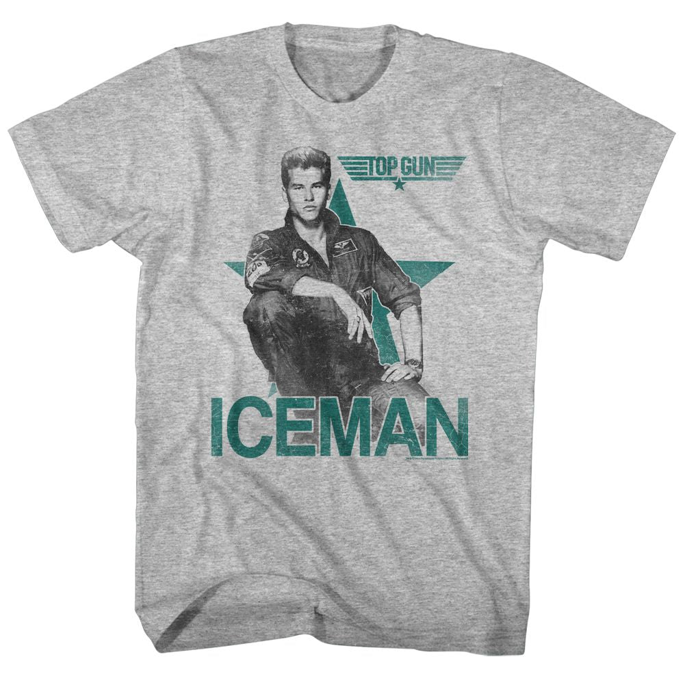 Top Gun - Iceman - Short Sleeve - Heather - Adult - T-Shirt