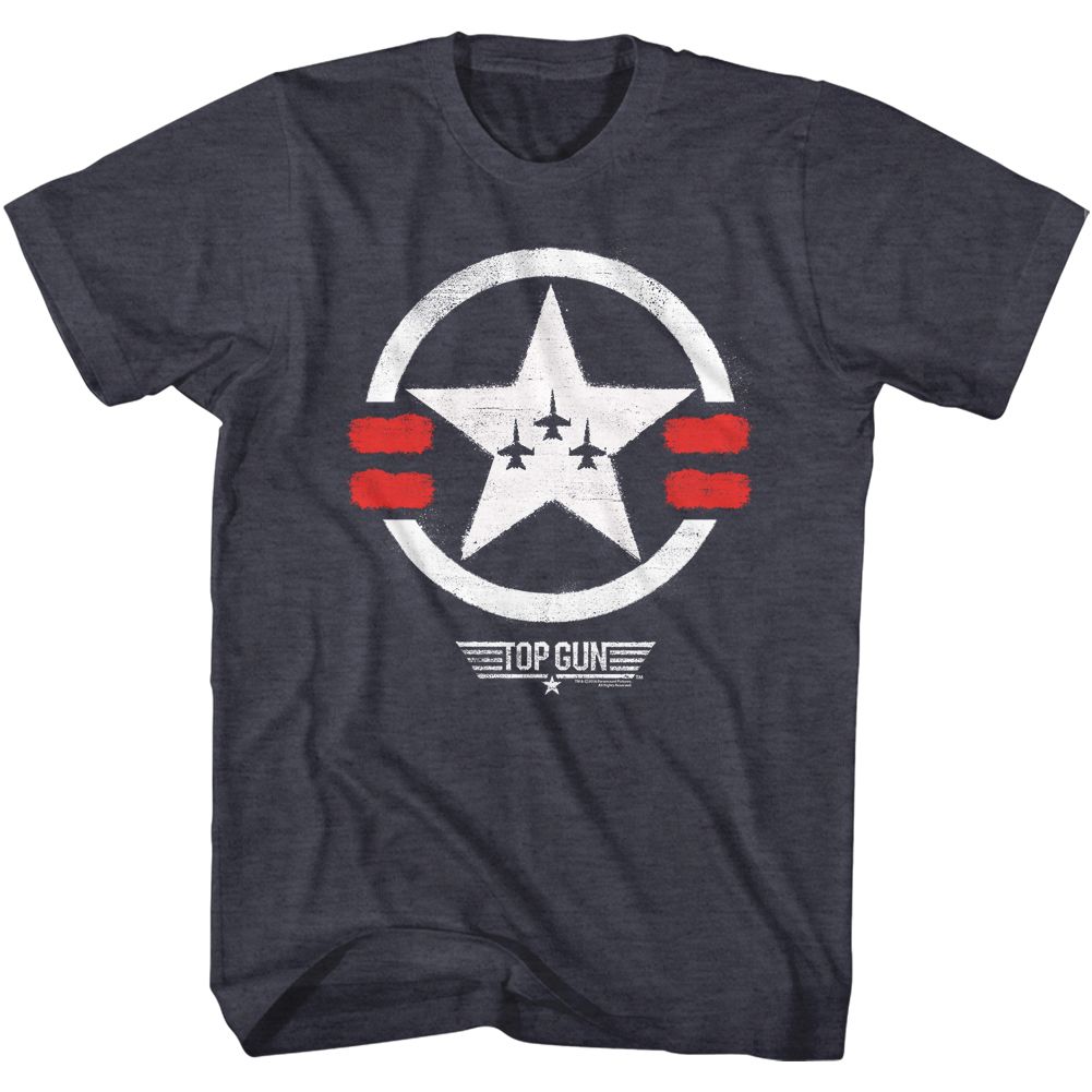 Top Gun - Paint - Short Sleeve - Heather - Adult - T-Shirt