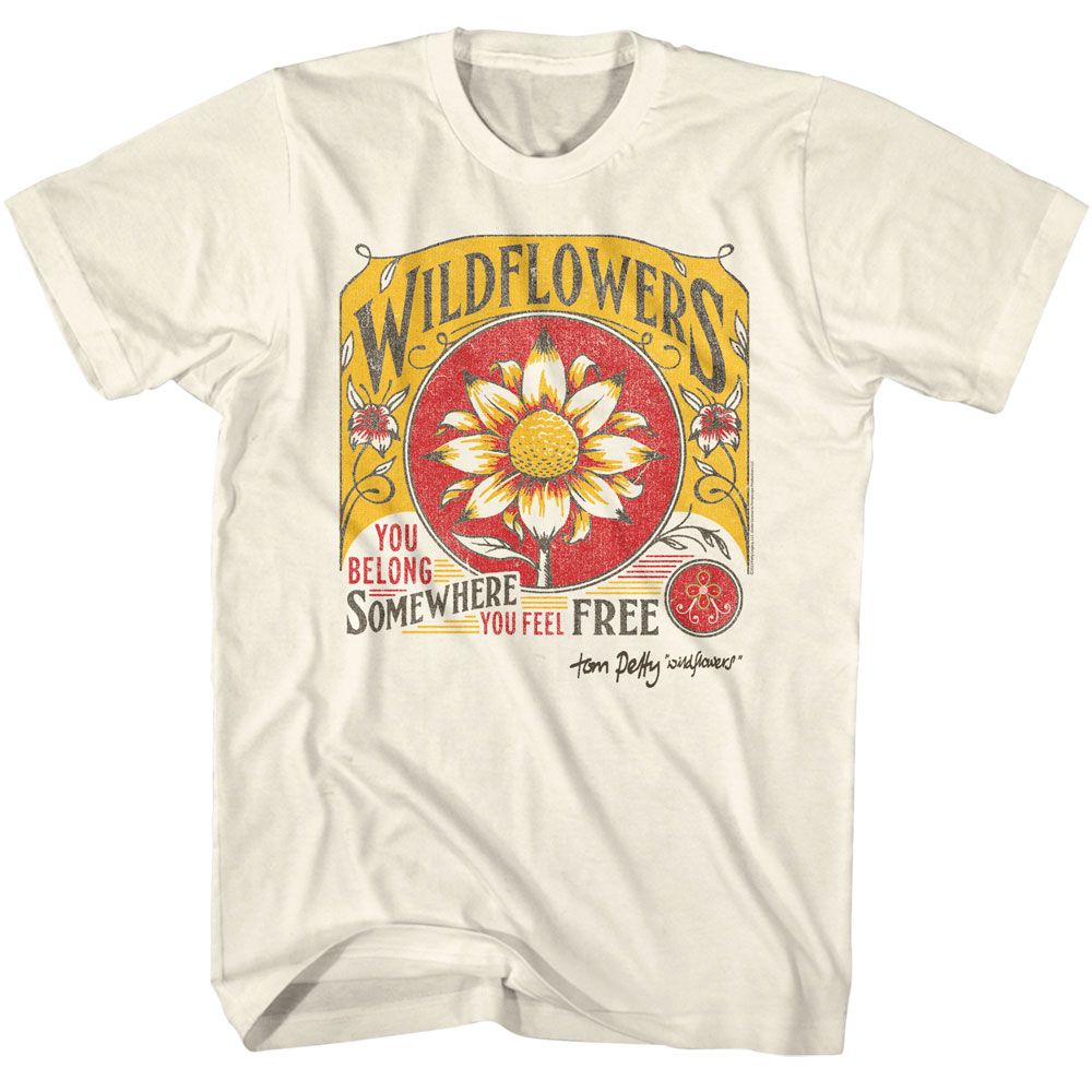 Tom Petty - Wildflowers - Licensed Adult Short Sleeve T-Shirt