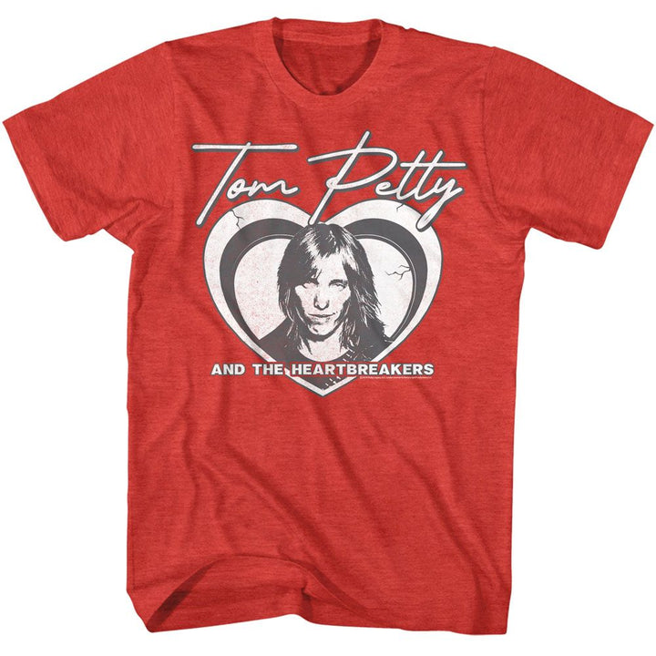 Tom Petty - Layered Heart - Licensed Adult Short Sleeve T-Shirt