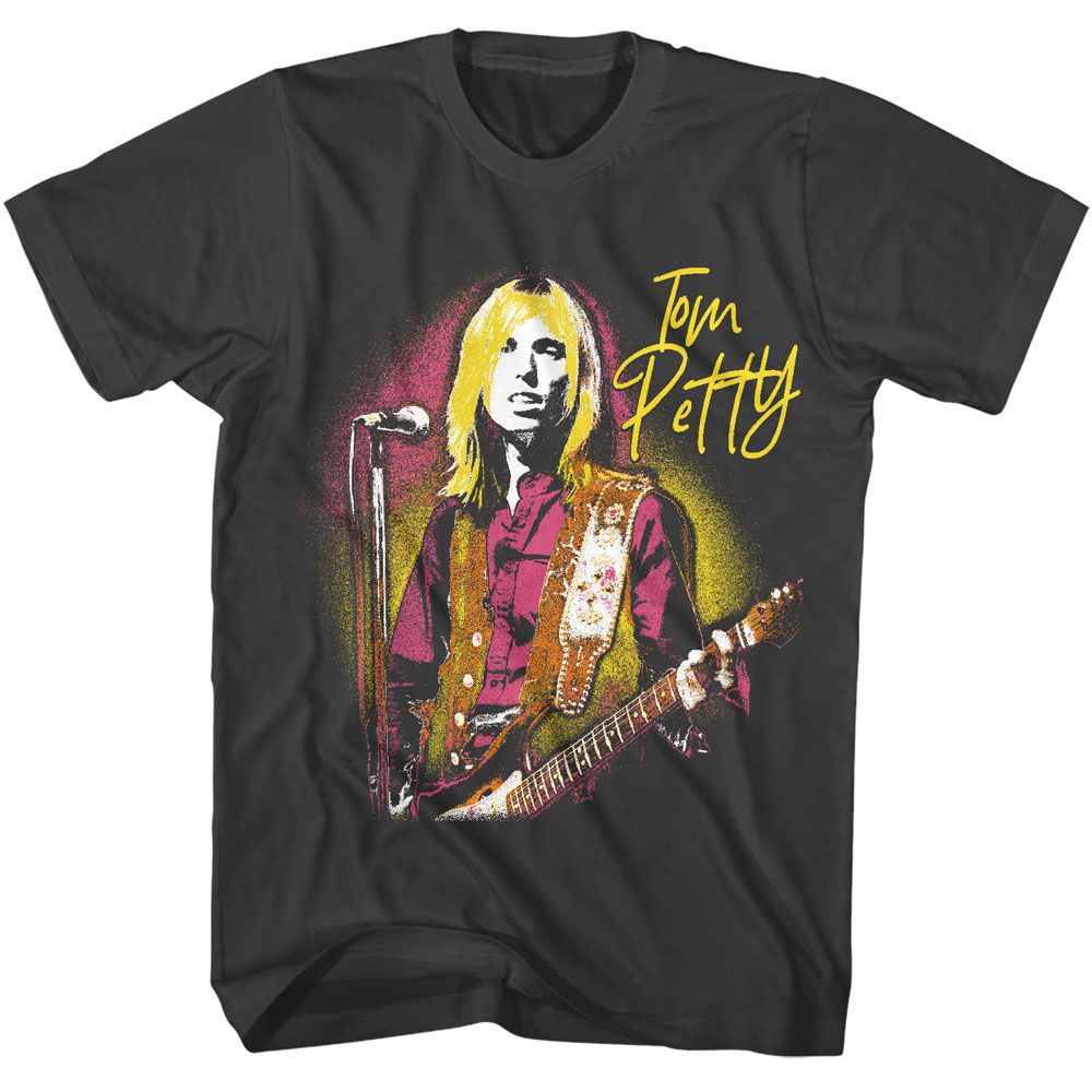 Tom Petty - At The Mic - Licensed Adult Short Sleeve T-Shirt