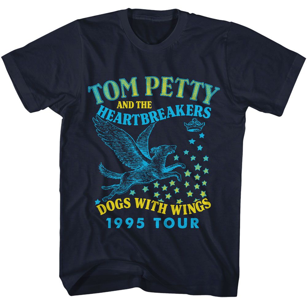 Tom Petty - Dogs With Wings - Licensed Adult Short Sleeve T-Shirt