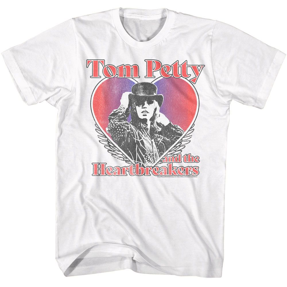 Tom Petty - Heart Hat - Licensed Adult Short Sleeve T-Shirt