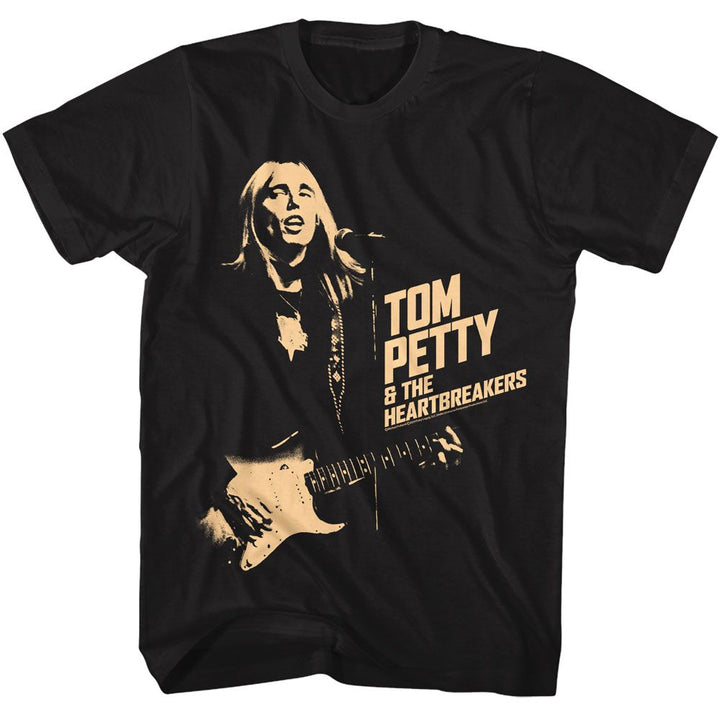 Tom Petty - And The Heartbreakers 1 Color - Licensed Adult Short Sleeve T-Shirt