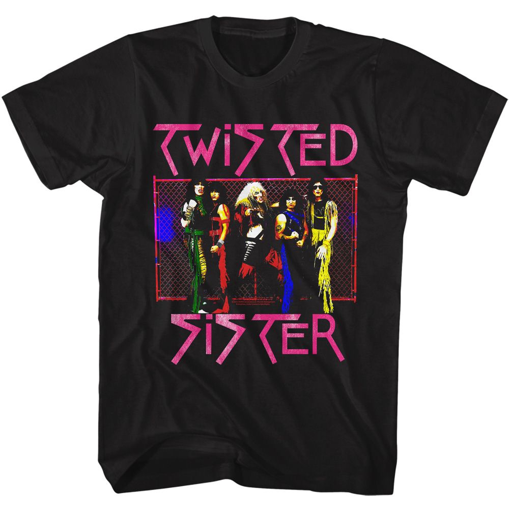 Twisted Sister - Fence Photo - Short Sleeve - Adult - T-Shirt