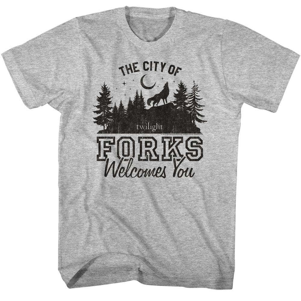 Twilight - The City Of Forks - Short Sleeve - Adult - T-Shirt