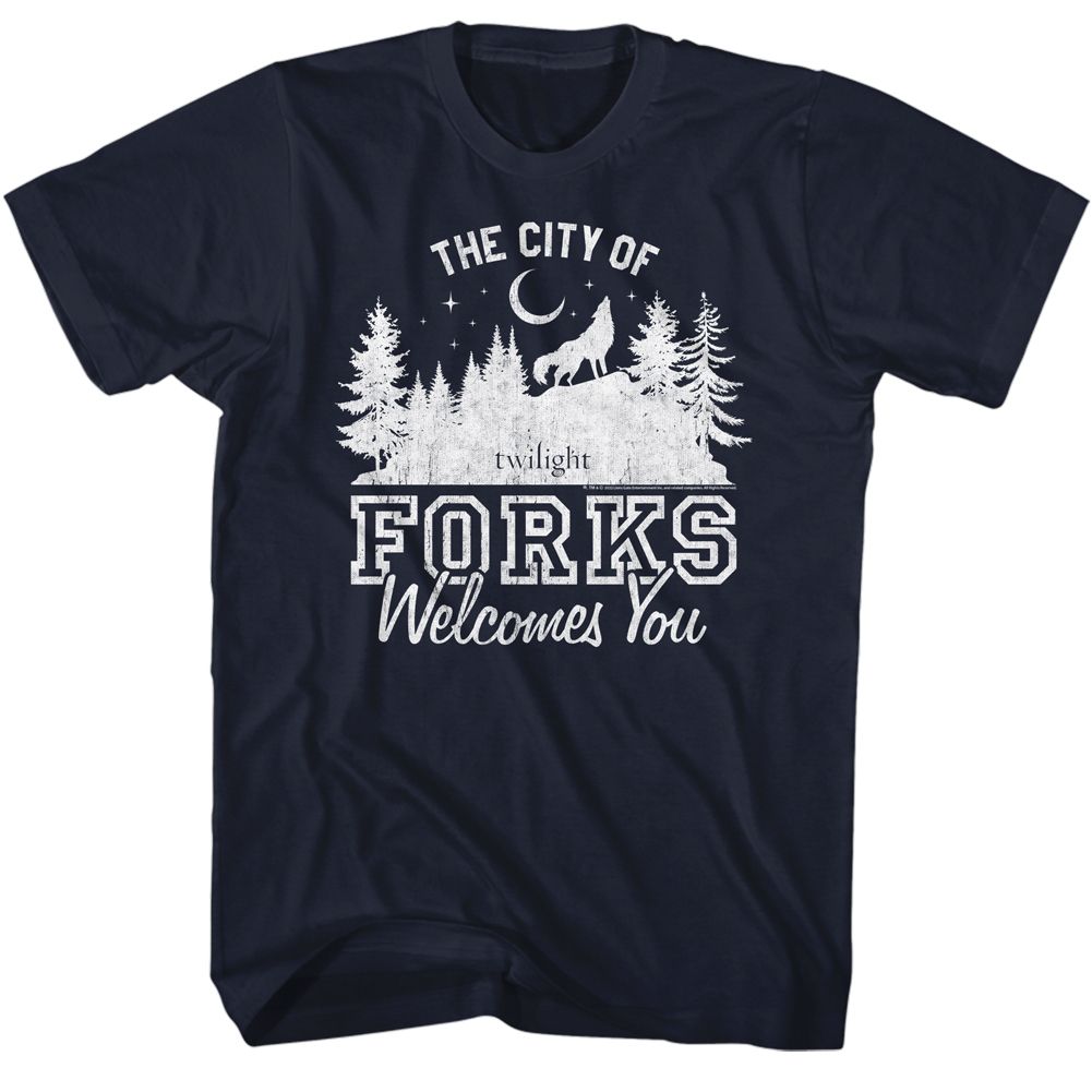 Twilight - The City Of Forks 2 - Short Sleeve - Adult - T-Shirt