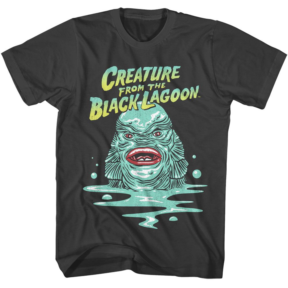 Universal Monsters Creature Smoke Solid Adult Short Sleeve T-Shirt