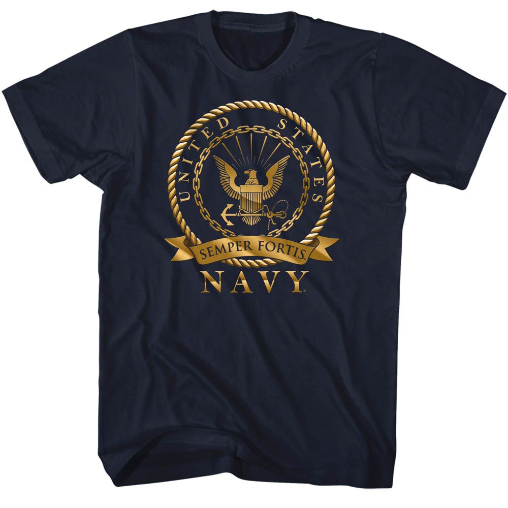 Navy - US Navy Semper Fortis - Short Sleeve - Adult - T-Shirt