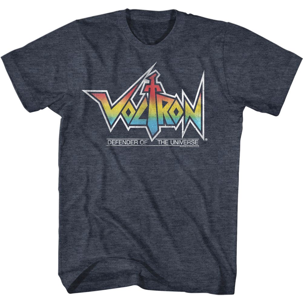 Voltron - Rainbow Logo - Short Sleeve - Heather - Adult - T-Shirt