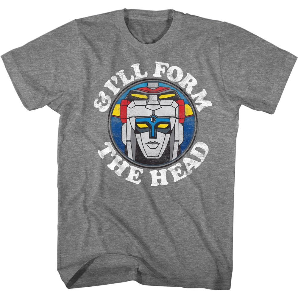 Voltron - Form The Head - Short Sleeve - Heather - Adult - T-Shirt