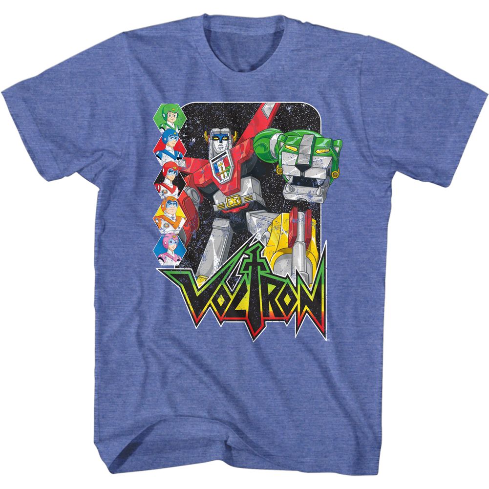 Voltron - And Pilots - Short Sleeve - Heather - Adult - T-Shirt