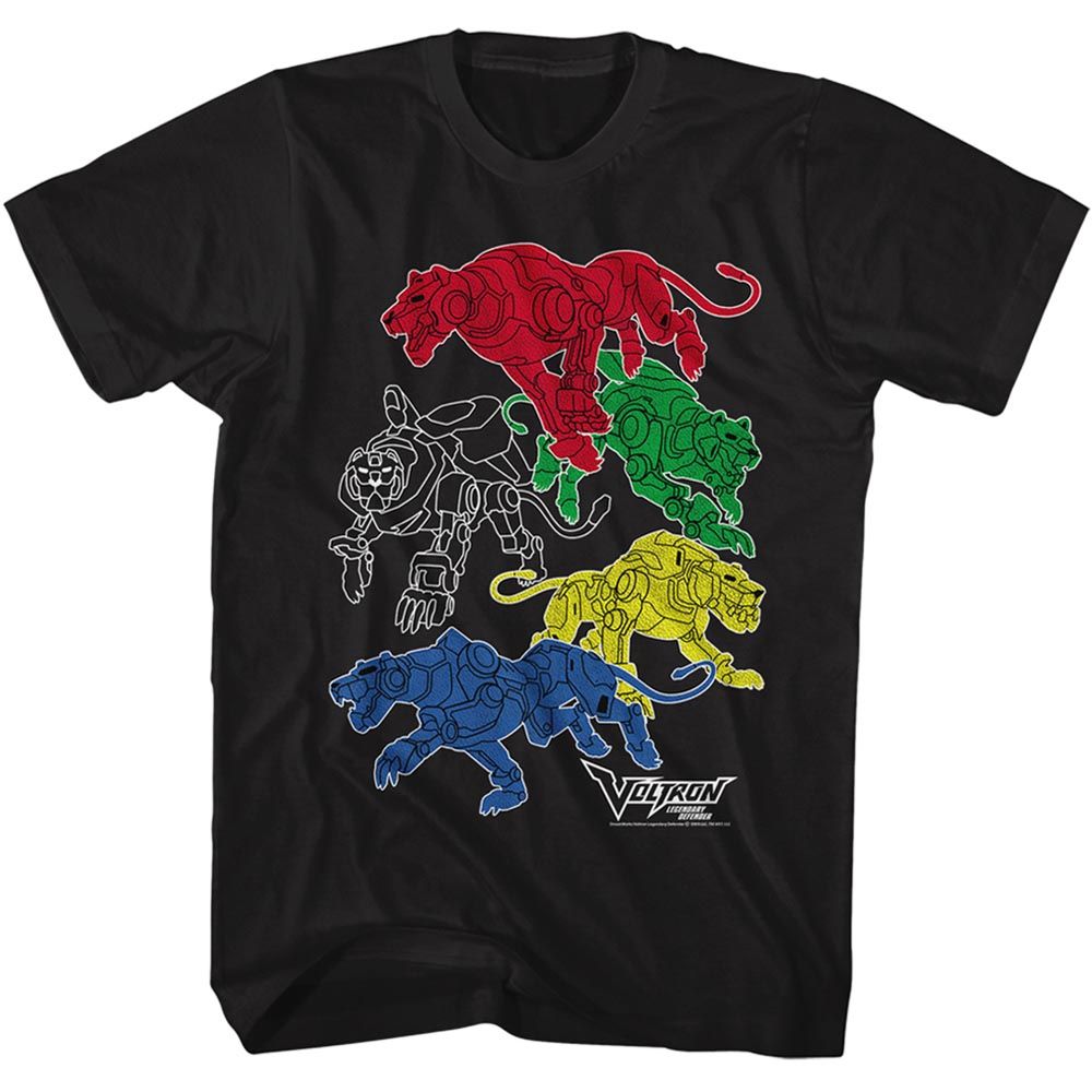 Voltron - Lions - Short Sleeve - Adult - T-Shirt