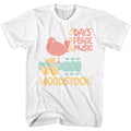 Woodstock - 3 Days Of Peace - Short Sleeve - Adult - T-Shirt