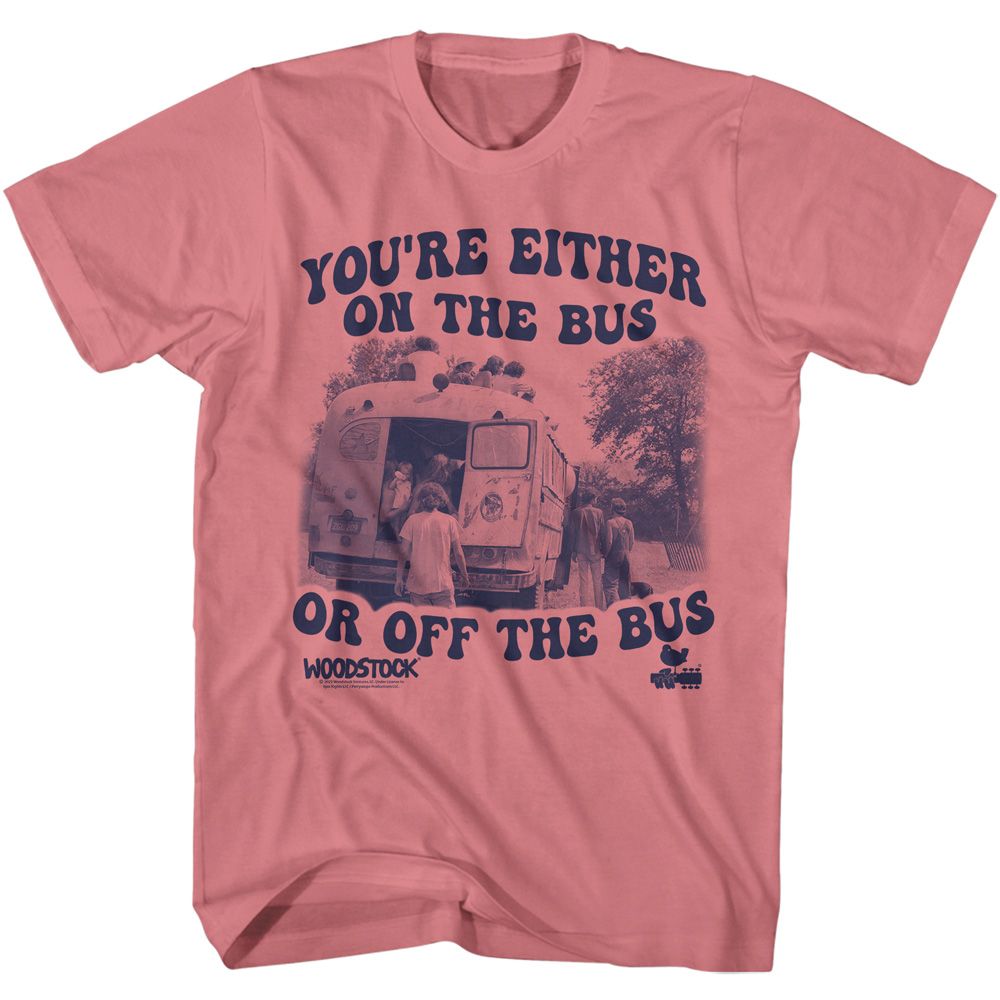 Woodstock - On Or Off The Bus - Short Sleeve - Adult - T-Shirt