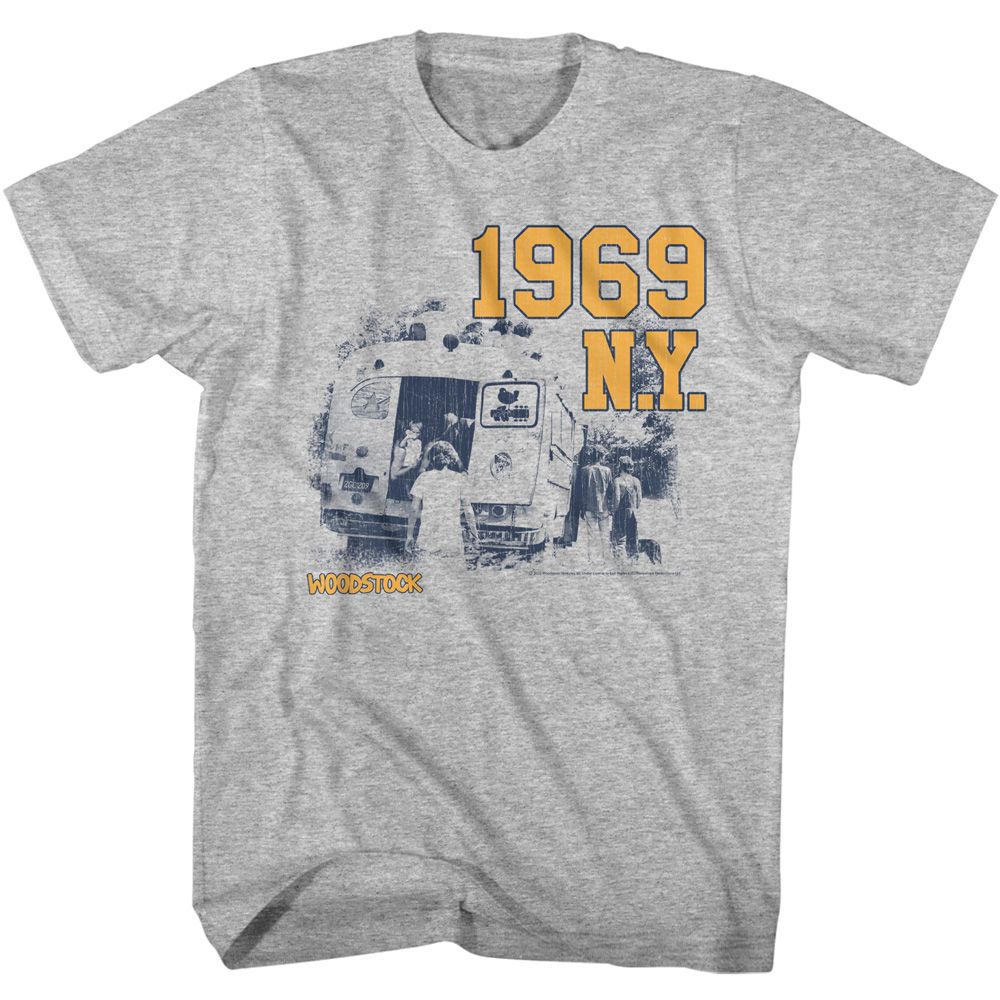 Woodstock - 1969 NY - Short Sleeve - Heather - Adult - T-Shirt