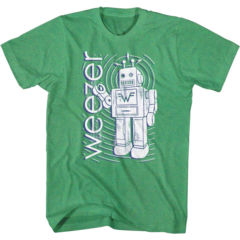 Weezer - Robot - Short Sleeve - Heather - Adult - T-Shirt