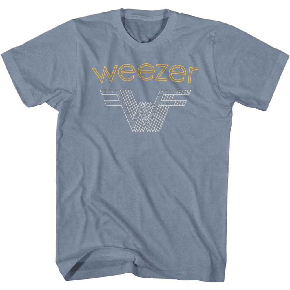 Weezer - Stacked Weezer - Short Sleeve - Heather - Adult - T-Shirt