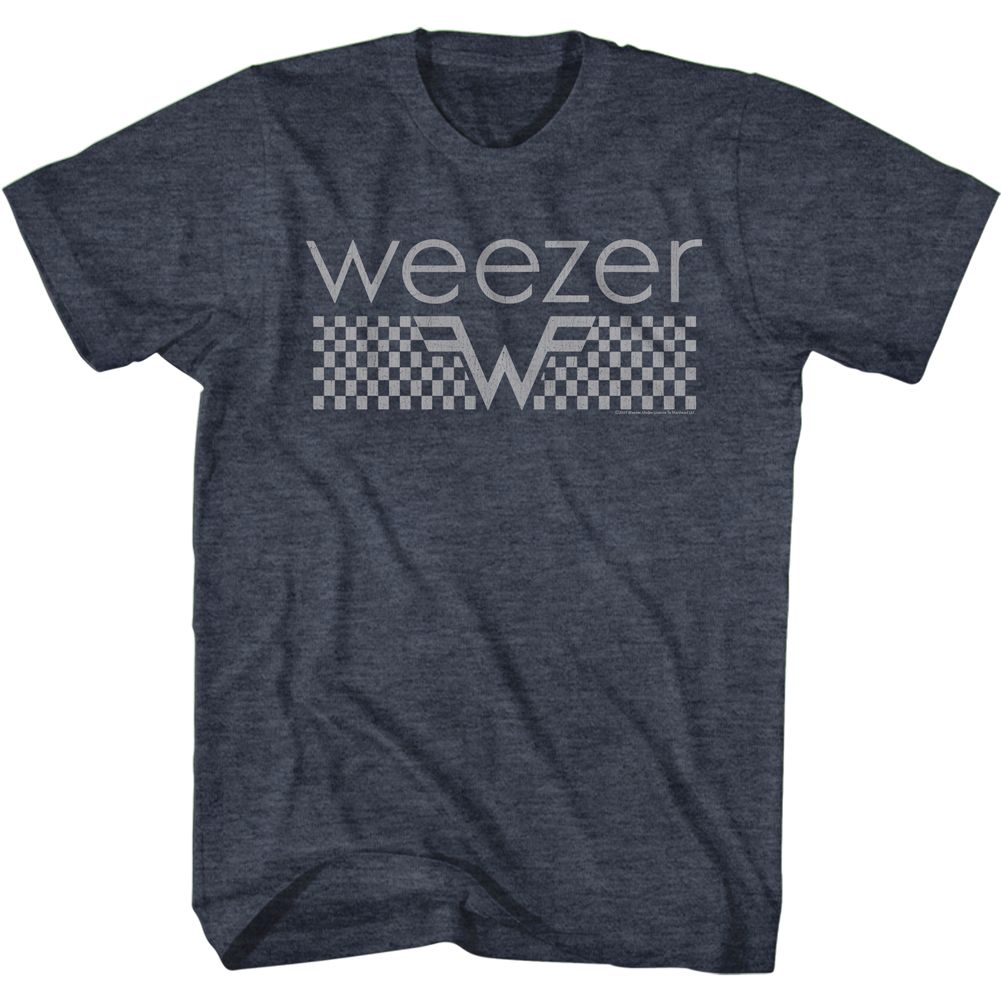 Weezer - Checkered - Short Sleeve - Heather - Adult - T-Shirt