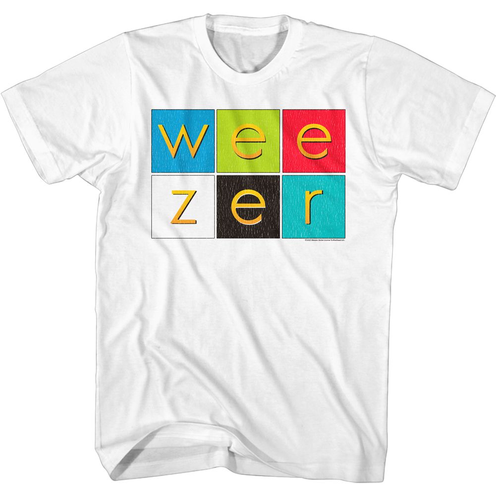 Weezer - Album Color Squares - Short Sleeve - Adult - T-Shirt