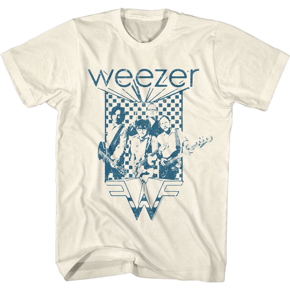 Weezer - Blue Checkered Box - Short Sleeve - Adult - T-Shirt