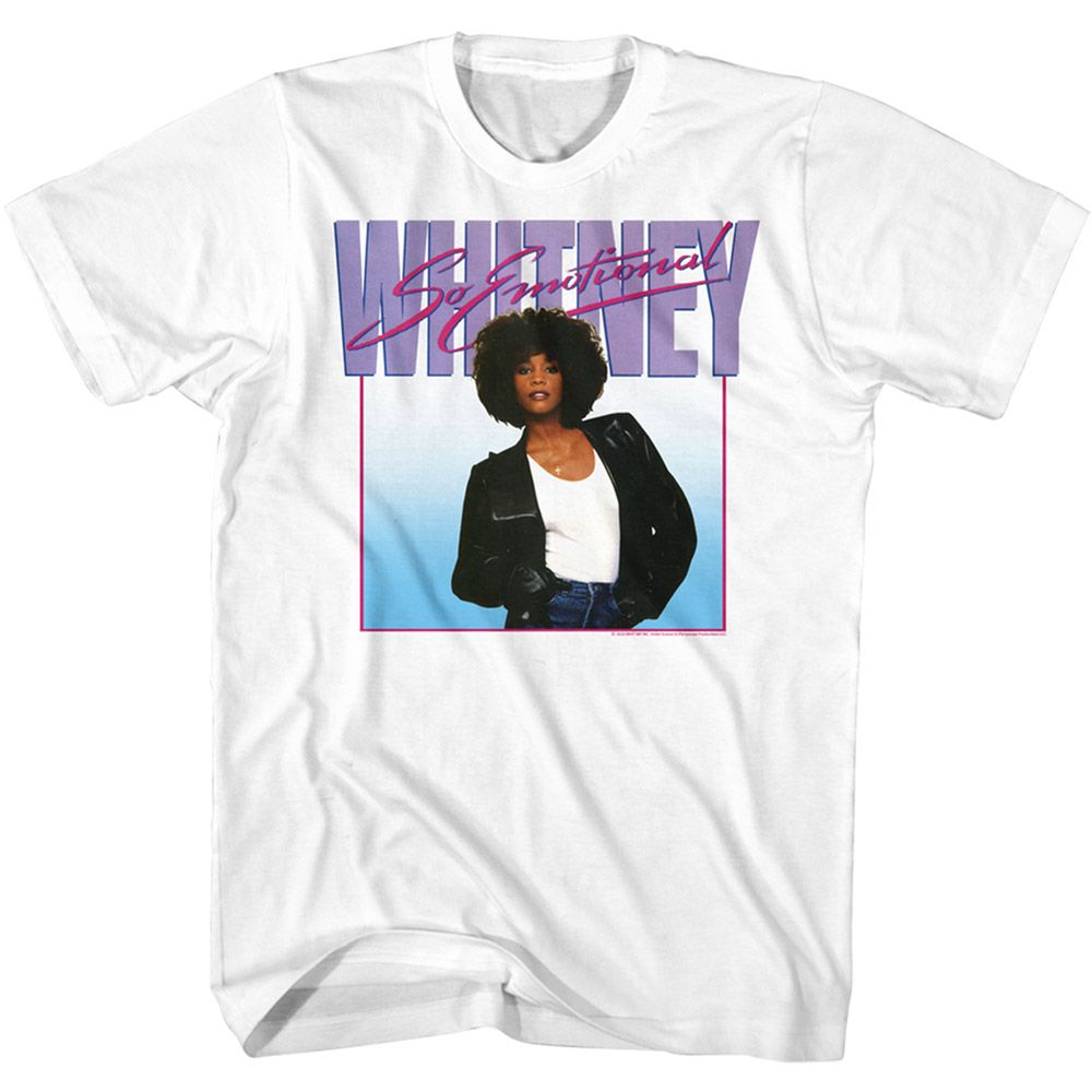 Whitney Houston - So Emotional - Short Sleeve - Adult - T-Shirt