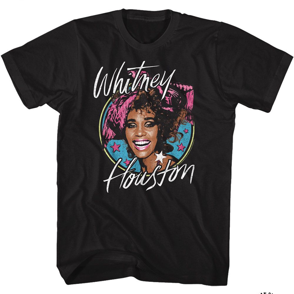 Whitney Houston - Stars - Short Sleeve - Adult - T-Shirt