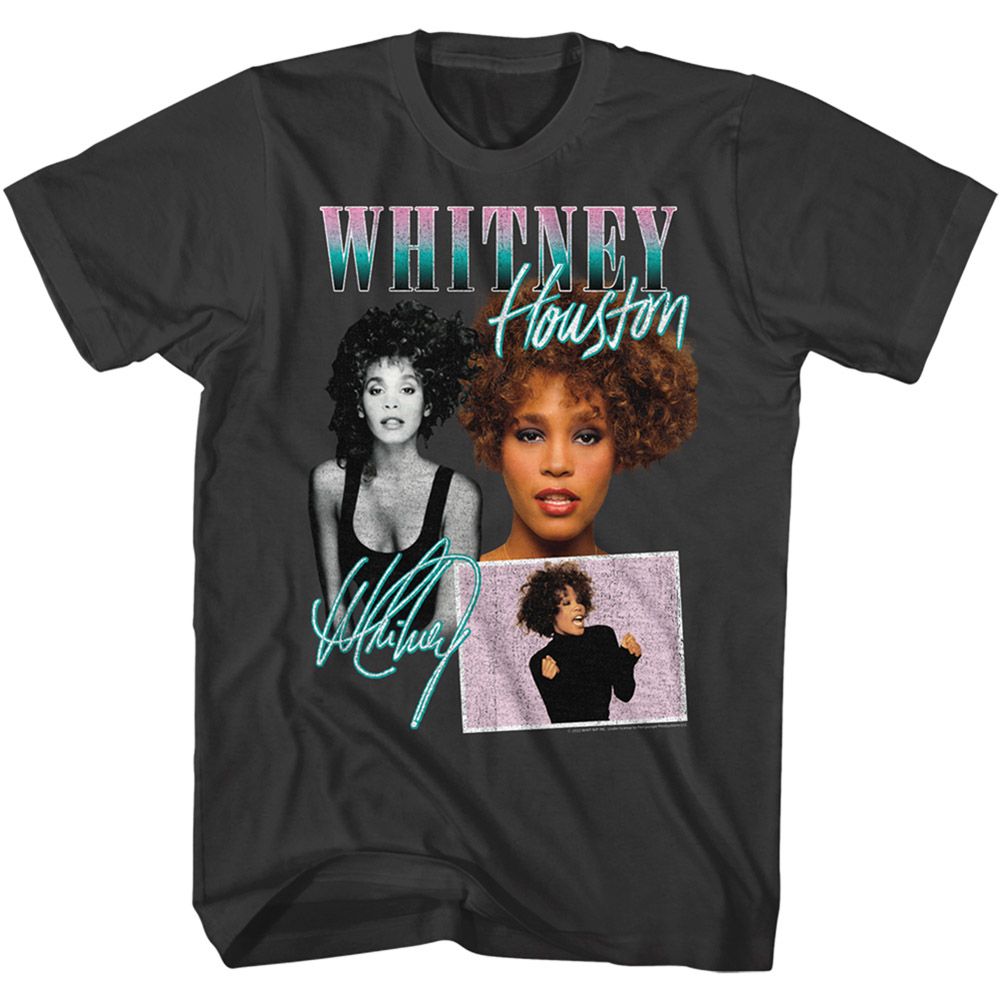 Whitney Houston - Collage - Short Sleeve - Adult - T-Shirt