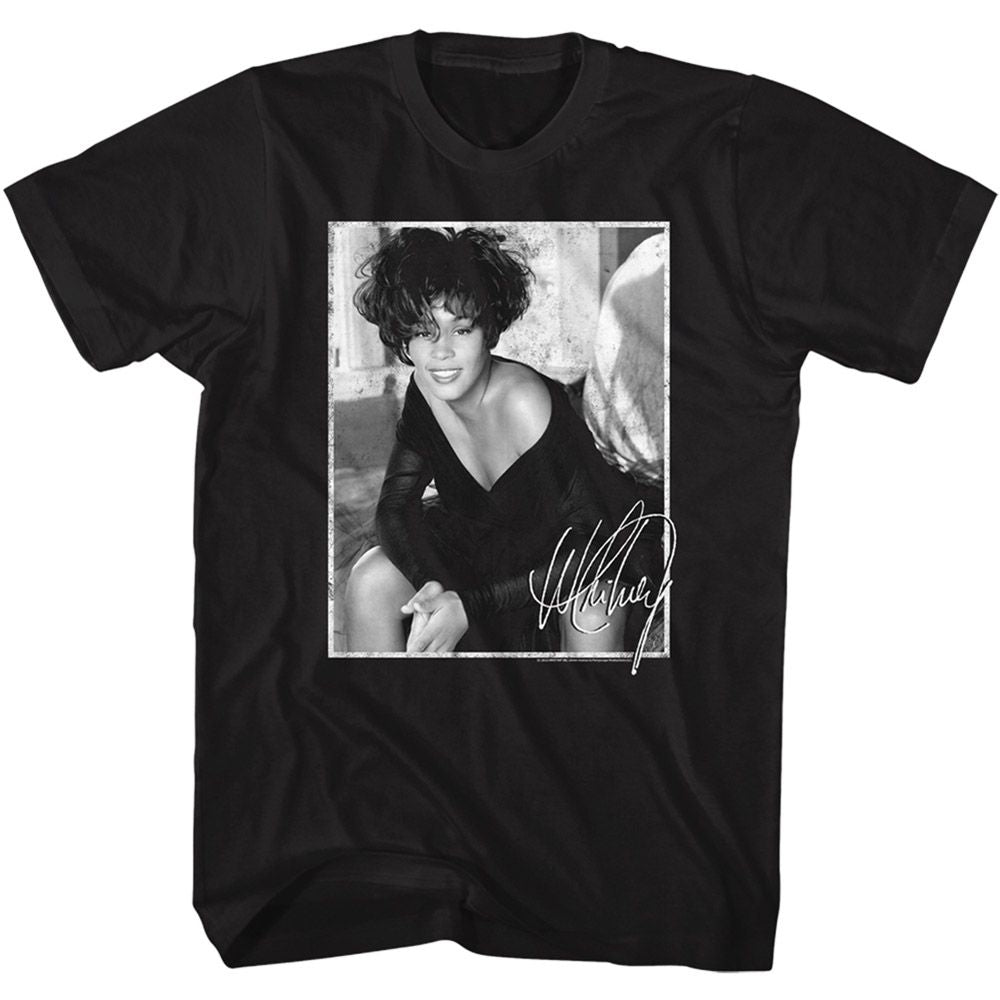 Whitney Houston - Signed Photo - Short Sleeve - Adult - T-Shirt