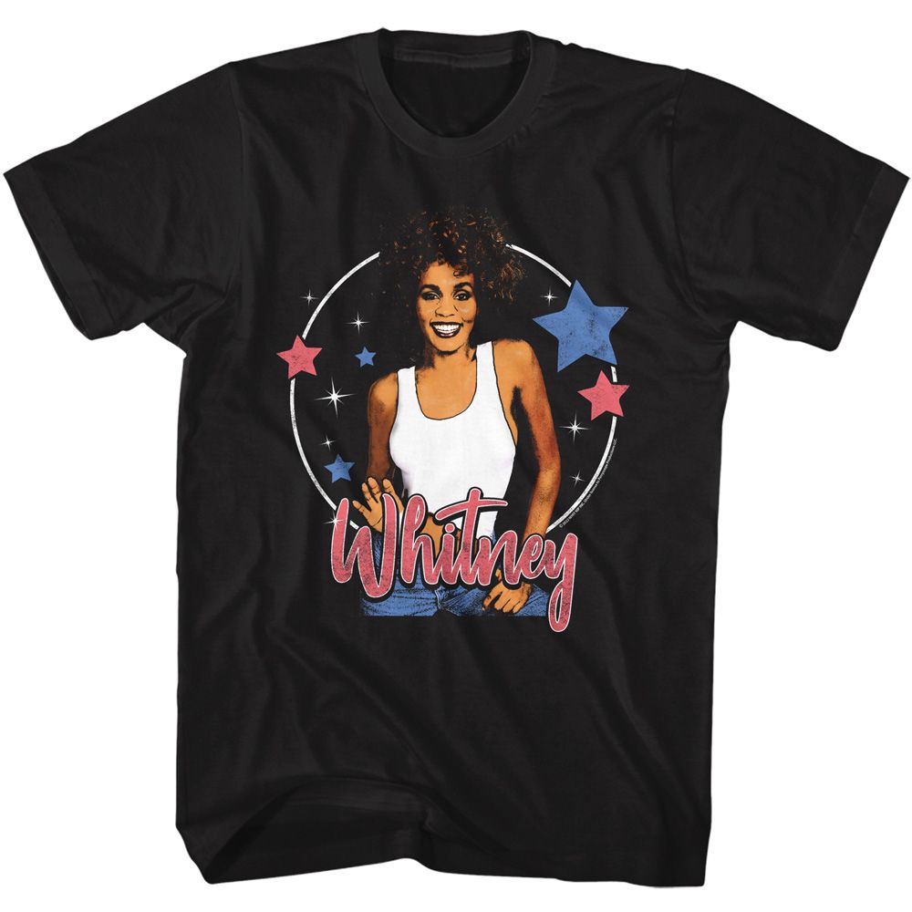 Whitney Houston - Stars 2 - Short Sleeve - Adult - T-Shirt