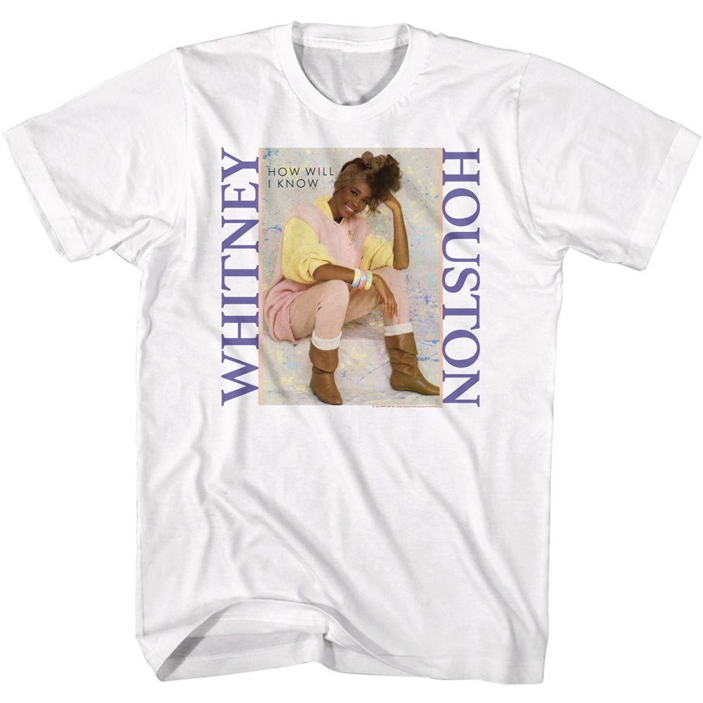 Whitney Houston - Pastel How Will I Know - Short Sleeve - Adult - T-Shirt