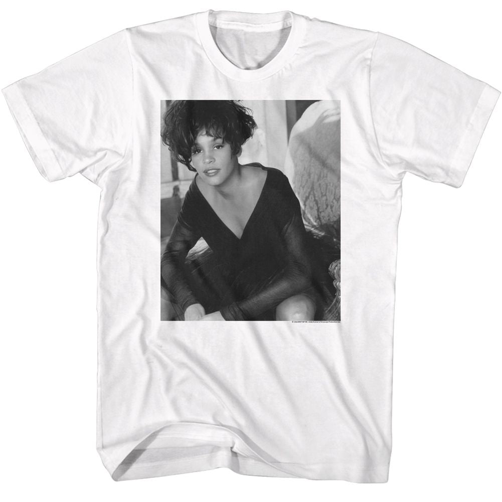 Whitney Houston - Black & White Lean - Short Sleeve - Adult - T-Shirt