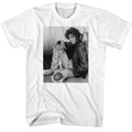 Whitney Houston - Black & White Brick Wall Sit - Short Sleeve - Adult - T-Shirt