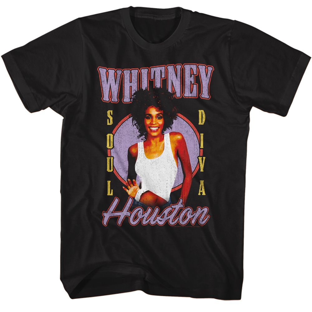 Whitney Houston - Soul Diva - Short Sleeve - Adult - T-Shirt