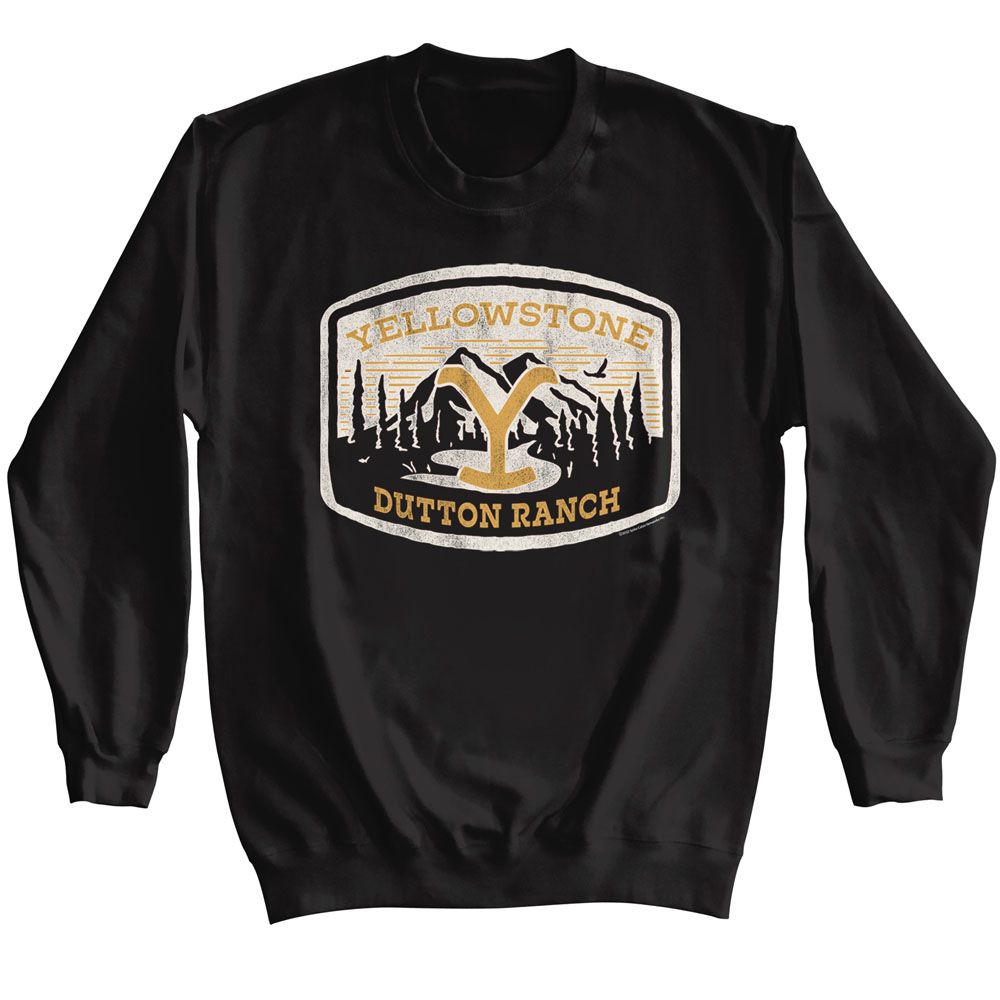 Yellowstone - Dutton Ranch Patch - Long Sleeve - Adult - Sweatshirt