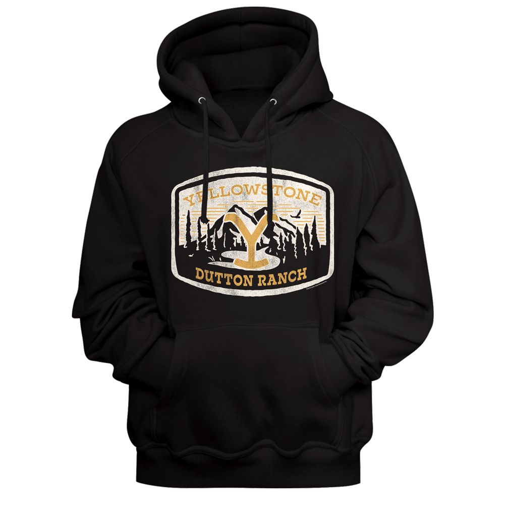 Yellowstone - Dutton Ranch Patch - Long Sleeve - Adult - Hoodie