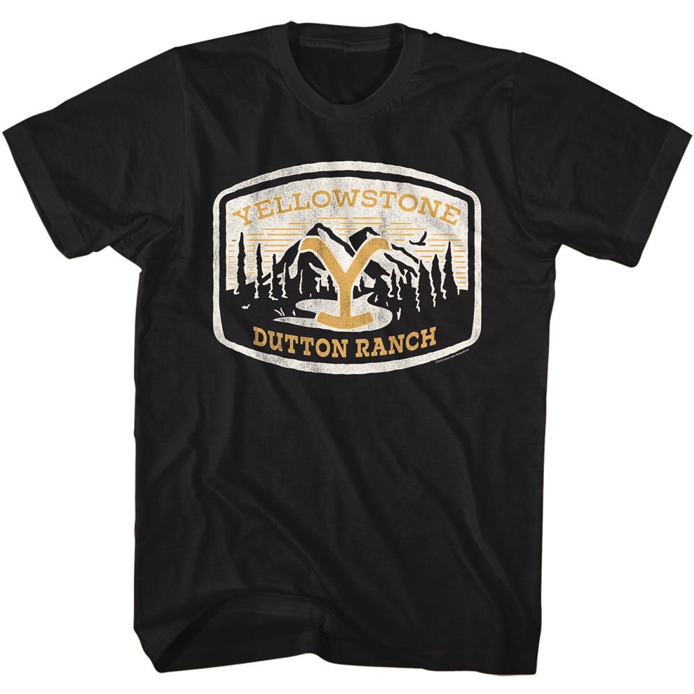 Yellowstone - Dutton Ranch Patch - Short Sleeve - Adult - T-Shirt