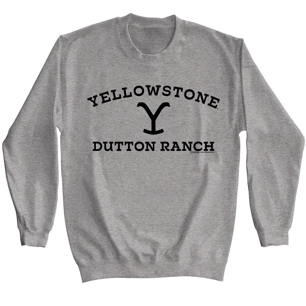 Yellowstone - Dark Logo - Long Sleeve - Heather - Adult - Sweatshirt