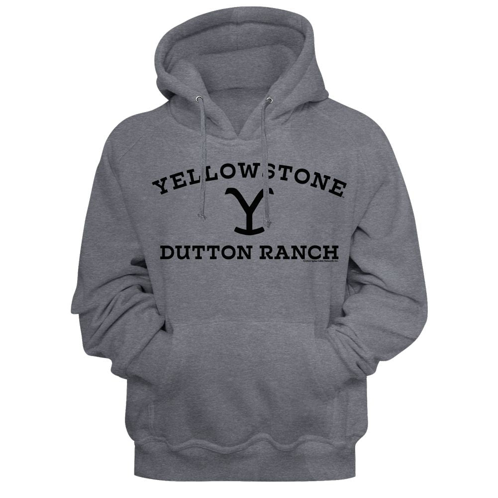 Yellowstone - Dark Logo - Long Sleeve - Heather - Adult - Hoodie