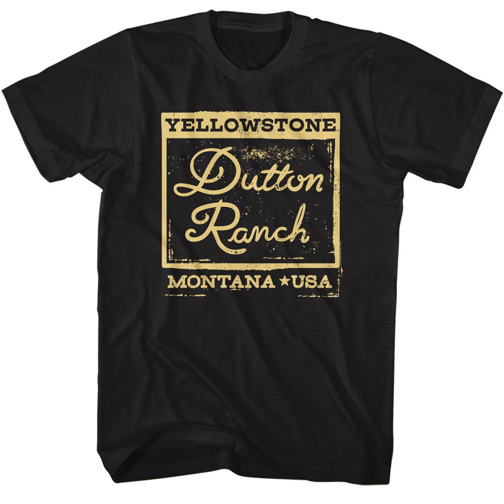 Yellowstone - Dutton Ranch Square - Short Sleeve - Adult - T-Shirt
